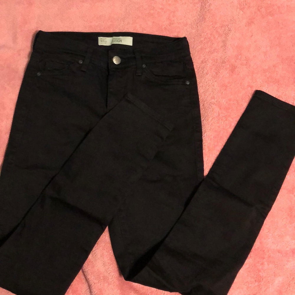 Top shop Leigh W25 L32 Black jeans